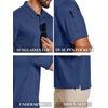 image:imageCOOFANDY Mens Polo Shirts Short Sleeve Quick Dry Performance Golf Polos Tactical Work Shirts with Pen PocketBlue