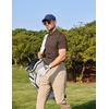 image:imageCOOFANDY Mens Polo Shirts Short Sleeve Quick Dry Performance Golf Polos Tactical Work Shirts with Pen PocketBrown