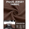 image:imageCOOFANDY Mens Polo Shirts Short Sleeve Quick Dry Performance Golf Polos Tactical Work Shirts with Pen PocketBrown