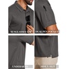 image:imageCOOFANDY Mens Polo Shirts Short Sleeve Quick Dry Performance Golf Polos Tactical Work Shirts with Pen PocketDark Grey