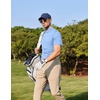 image:imageCOOFANDY Mens Polo Shirts Short Sleeve Quick Dry Performance Golf Polos Tactical Work Shirts with Pen PocketLight Blue