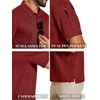 image:imageCOOFANDY Mens Polo Shirts Short Sleeve Quick Dry Performance Golf Polos Tactical Work Shirts with Pen PocketRed