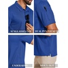 image:imageCOOFANDY Mens Polo Shirts Short Sleeve Quick Dry Performance Golf Polos Tactical Work Shirts with Pen PocketRoyal Blue