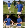 image:imageCOOFANDY Mens Polo Shirts Short Sleeve Quick Dry Performance Golf Polos Tactical Work Shirts with Pen PocketRoyal Blue