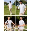 image:imageCOOFANDY Mens Polo Shirts Short Sleeve Quick Dry Performance Golf Polos Tactical Work Shirts with Pen PocketWhite
