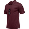 image:imageCOOFANDY Mens Polo Shirts Short Sleeve Quick Dry Performance Golf Polos Tactical Work Shirts with Pen PocketWine Red