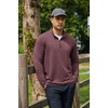 image:imageCOOFANDY Mens Quarter Zip Pullover Lightweight Mock Neck Sweatshirt Casual Long Sleeve Polo ShirtsDark Red