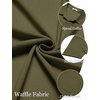 image:imageCOOFANDY Mens Short Sleeve Button Down Shirt Casual Summer Beach Shirts Waffle Knit Shirt Wrinkle Free Untucked ShirtArmy Green