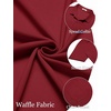 image:imageCOOFANDY Mens Short Sleeve Button Down Shirt Casual Summer Beach Shirts Waffle Knit Shirt Wrinkle Free Untucked ShirtWine Red