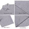 image:imageCOOFANDY Mens Short Sleeve Button Down Shirt Casual Summer Beach Wedding Vacation ShirtsLight Grey
