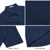 image:imageCOOFANDY Mens Short Sleeve Button Down Shirt Casual Summer Beach Wedding Vacation ShirtsNavy Blue