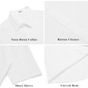 image:imageCOOFANDY Mens Short Sleeve Button Down Shirt Casual Summer Beach Wedding Vacation ShirtsWhite
