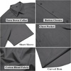 image:imageCOOFANDY Mens Short Sleeve Button Down Shirts Summer Cotton Lyocell Linen Textured Casual Beach Shirts with PocketDark Grey