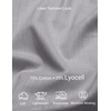 image:imageCOOFANDY Mens Short Sleeve Button Down Shirts Summer Cotton Lyocell Linen Textured Casual Beach Shirts with PocketLight Grey