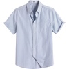image:imageCOOFANDY Mens Short Sleeve Oxford Shirt Plaid Casual Button Down Shirts Summer Untucked Dress Shirt with Pocket01light Grey Plaid