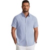 image:imageCOOFANDY Mens Short Sleeve Oxford Shirt Plaid Casual Button Down Shirts Summer Untucked Dress Shirt with Pocket01light Grey Plaid