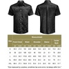 image:imageCOOFANDY Mens Silk Button Down Short Sleeve Dress Shirt01 Black