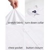 image:imageCOOFANDY Mens Stretch Dress Shirts Short Sleeve Casual Button Down Shirts with PocketWhite
