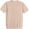 image:imageCOOFANDY Mens TShirts Short Sleeve Knit Shirts Casual Crewneck Ribbed Dress Tee ShirtBeige