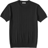 image:imageCOOFANDY Mens TShirts Short Sleeve Knit Shirts Casual Crewneck Ribbed Dress Tee ShirtBlack