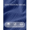 image:imageCOOFANDY Mens TShirts Short Sleeve Knit Shirts Casual Crewneck Ribbed Dress Tee ShirtBlue