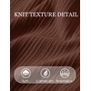 image:imageCOOFANDY Mens TShirts Short Sleeve Knit Shirts Casual Crewneck Ribbed Dress Tee ShirtBrown