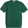 image:imageCOOFANDY Mens TShirts Short Sleeve Knit Shirts Casual Crewneck Ribbed Dress Tee ShirtDark Green