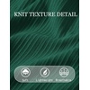 image:imageCOOFANDY Mens TShirts Short Sleeve Knit Shirts Casual Crewneck Ribbed Dress Tee ShirtDark Green