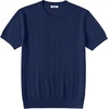 image:imageCOOFANDY Mens TShirts Short Sleeve Knit Shirts Casual Crewneck Ribbed Dress Tee ShirtNavy Blue