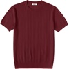 image:imageCOOFANDY Mens TShirts Short Sleeve Knit Shirts Casual Crewneck Ribbed Dress Tee ShirtWine Red