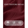image:imageCOOFANDY Mens TShirts Short Sleeve Knit Shirts Casual Crewneck Ribbed Dress Tee ShirtWine Red