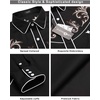 image:imageCOOFANDY Mens Western Cowboy Shirt Long Sleeve Embroidered Shirt Slim Fit Cotton Casual Button Down ShirtBlackpat8
