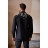 image:imageCOOFANDY Mens Western Cowboy Shirt Long Sleeve Embroidered Shirt Slim Fit Cotton Casual Button Down ShirtBlackpat8