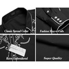 image:imageCOOFANDY Mens Western Cowboy Shirts Long Sleeve Embroidered Shirt Slim Fit Casual Button Down ShirtsBlack