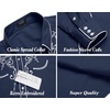 image:imageCOOFANDY Mens Western Cowboy Shirts Long Sleeve Embroidered Shirt Slim Fit Casual Button Down ShirtsBlue