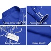 image:imageCOOFANDY Mens Western Cowboy Shirts Long Sleeve Embroidered Shirt Slim Fit Casual Button Down ShirtsRoyal Blue