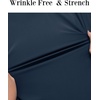 image:imageCOOFANDY Stretch Mens Dress Shirts Wrinkle Free Long Sleeve Dress Shirt Muscle Fit Button Down ShirtDark Blue