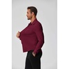 image:imageCOOFANDY Stretch Mens Dress Shirts Wrinkle Free Long Sleeve Dress Shirt Muscle Fit Button Down ShirtDark Red
