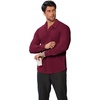 image:imageCOOFANDY Stretch Mens Dress Shirts Wrinkle Free Long Sleeve Dress Shirt Muscle Fit Button Down ShirtDark Red