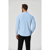 image:imageCOOFANDY Stretch Mens Dress Shirts Wrinkle Free Long Sleeve Dress Shirt Muscle Fit Button Down ShirtLight Blue