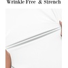 image:imageCOOFANDY Stretch Mens Dress Shirts Wrinkle Free Long Sleeve Dress Shirt Muscle Fit Button Down ShirtWhite