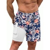 Print Navy Blue Flowers