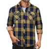 Plaid-yellow Navy Plaid