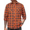 Orange Grey Plaid
