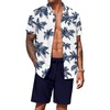 Coconut Trees-navy Blue