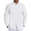 image:imageCOOFANDY Mens Oxford Shirt Long Sleeve Regular Fit Dress Shirt Casual Button Down Shirts for MenWhite