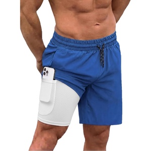 image:imageCOOFANDY Men Swim Trunk with Compression Liner 2 in 1 Swimwear Bathing Suit Quick Dry Board ShortRoyal Blue