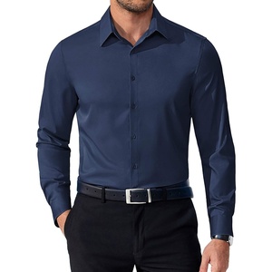 image:imageCOOFANDY Mens Dress Shirts Long Sleeve Button Down Shirts Regular Fit Business Casual ShirtsNavy Blue