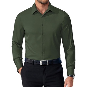 image:imageCOOFANDY Mens Dress Shirts Long Sleeve Button Down Shirts Regular Fit Business Casual ShirtsOlive Green