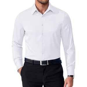 image:imageCOOFANDY Mens Dress Shirts Long Sleeve Button Down Shirts Regular Fit Business Casual ShirtsWhite